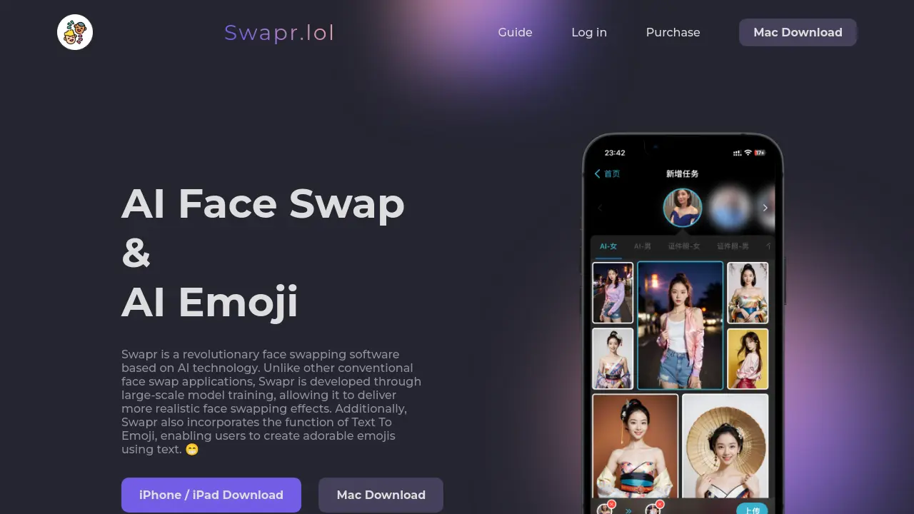 Screenshot of Swapr.lol