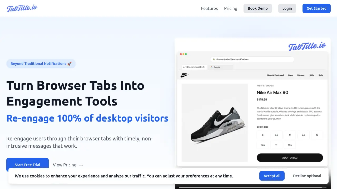 Screenshot of TabTitle.io