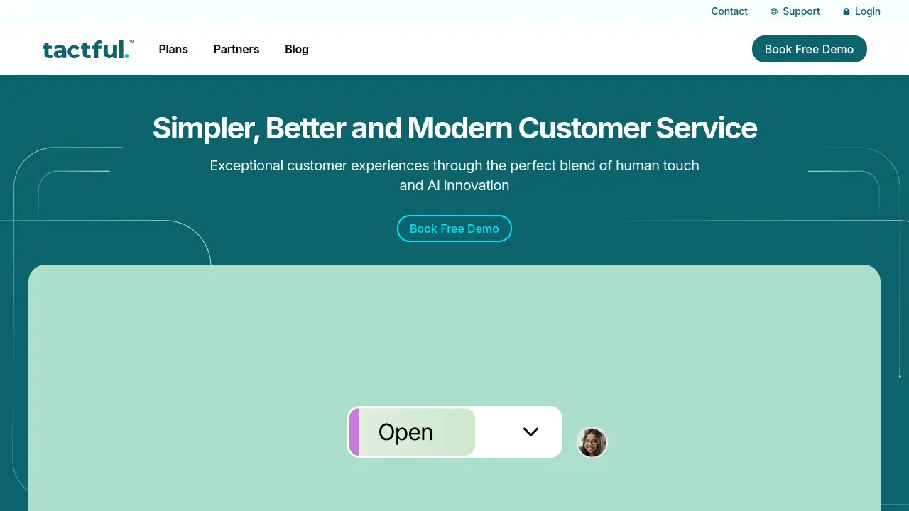 Screenshot of Tactful AI