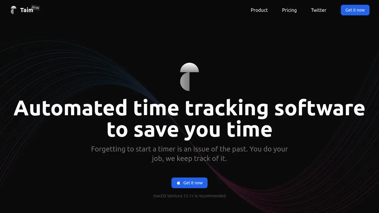 Screenshot of Taim
