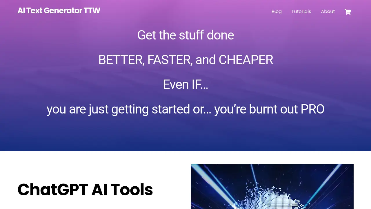 Screenshot of Talk to Walle (TTW)