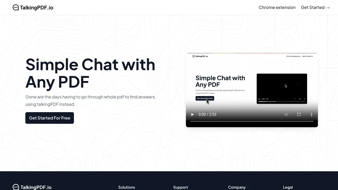 Screenshot of TalkingPDF