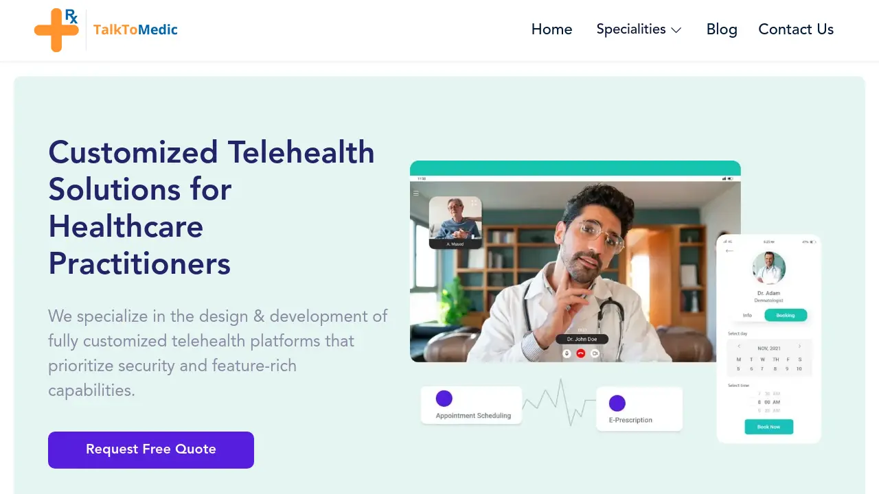 Screenshot of TalkToMedic