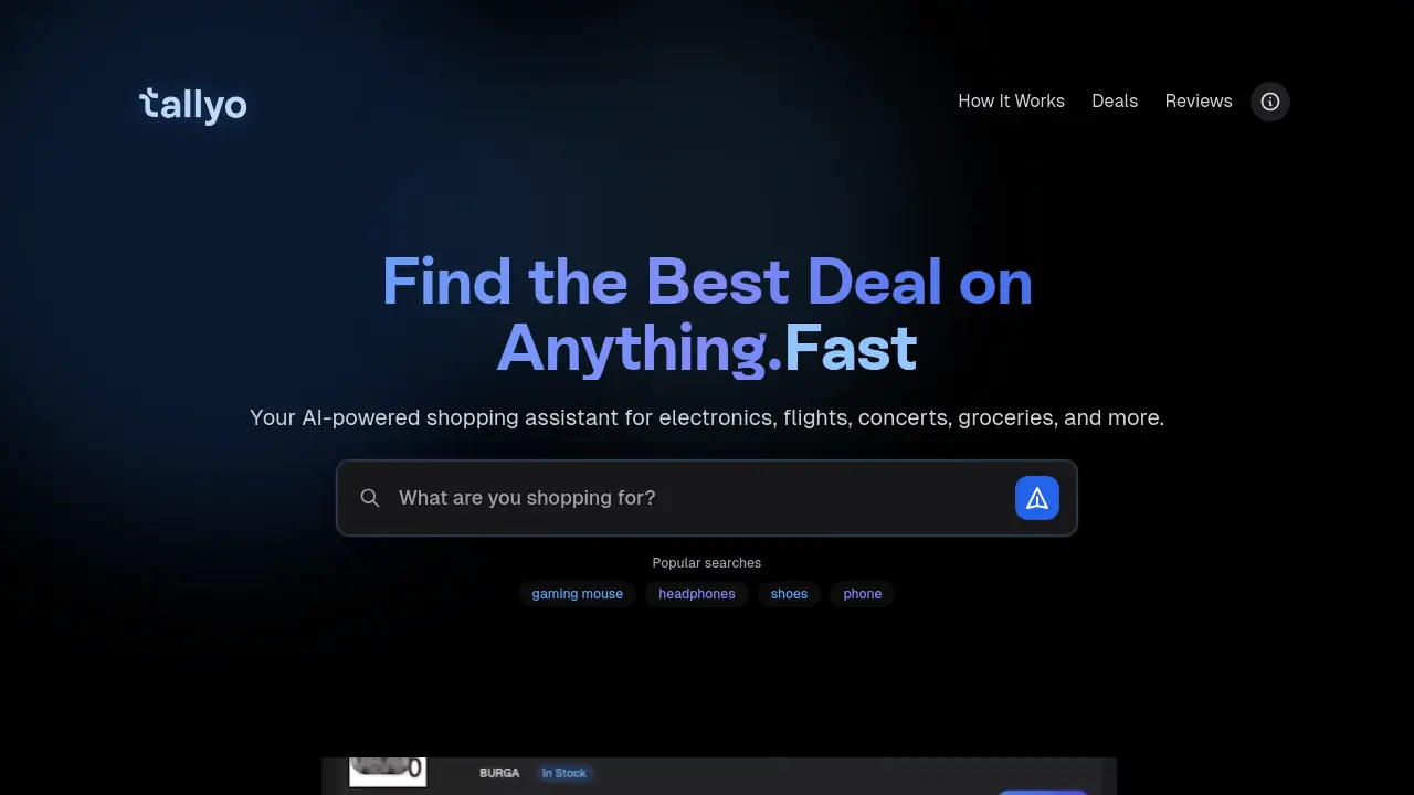 Screenshot of Tallyo
