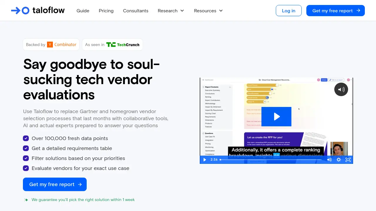 Screenshot of Taloflow