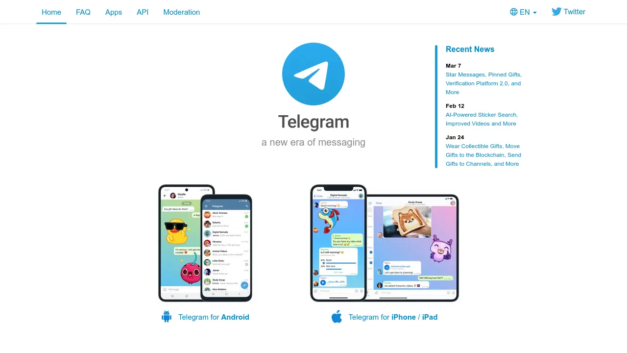 Screenshot of Telegram