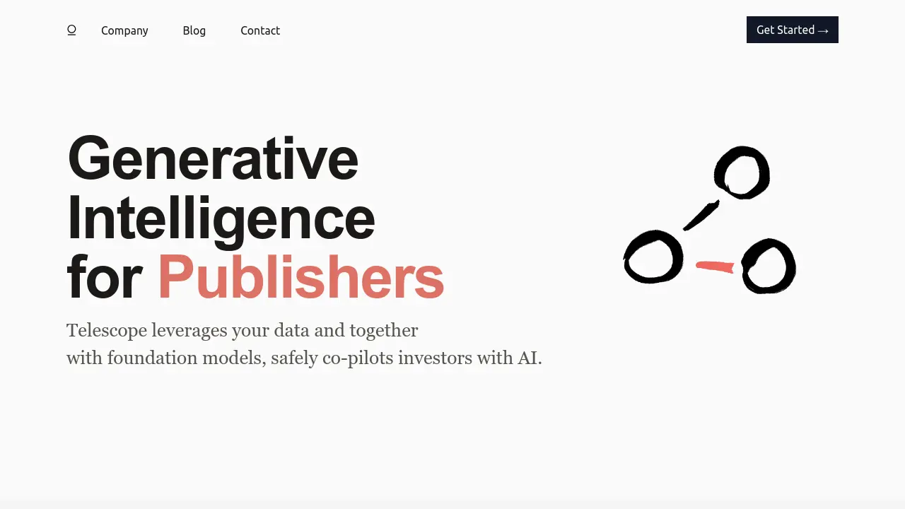 Screenshot of telescope.co