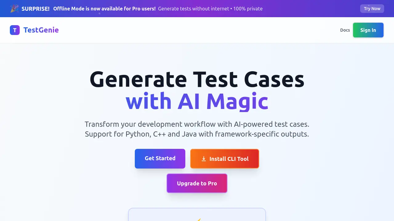 TestGenie