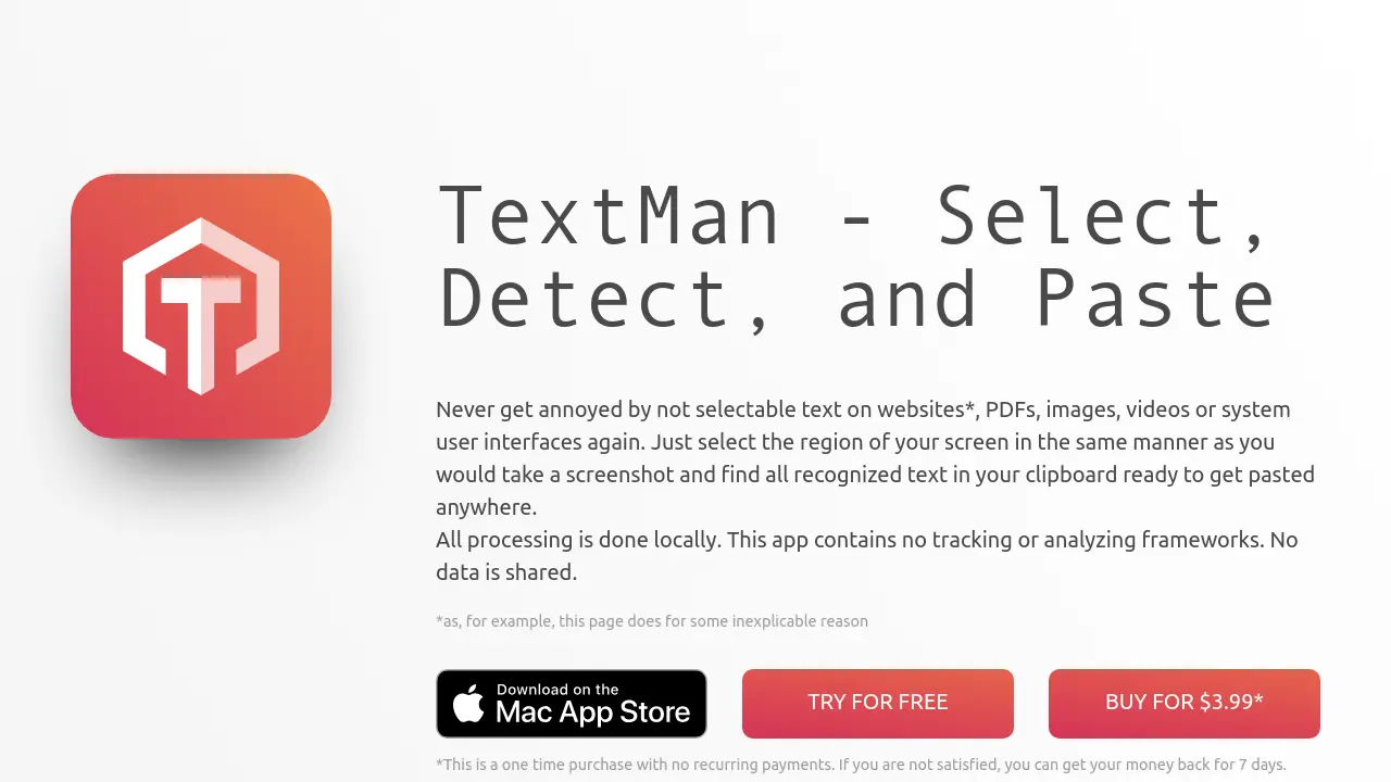 Screenshot of TextMan