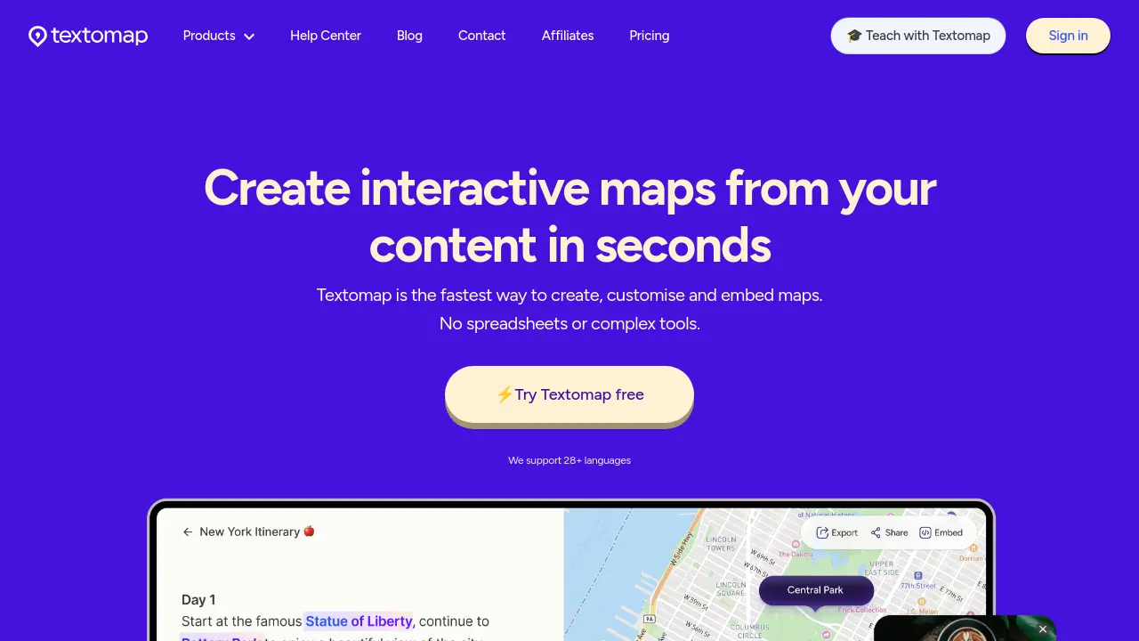 Screenshot of Textomap