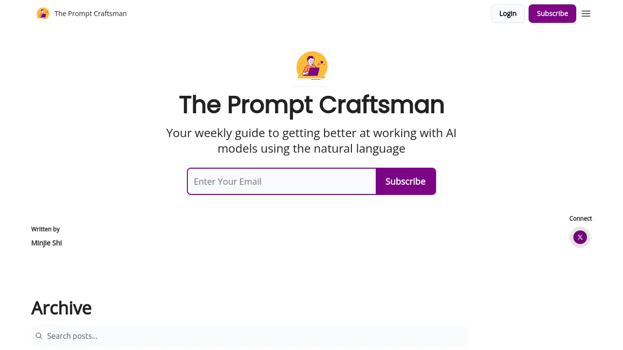 Screenshot of The Prompt Craftsman
