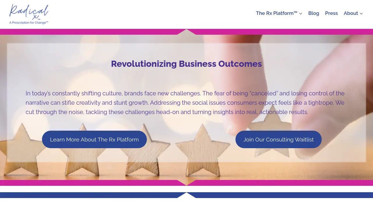 Screenshot of The Rx Platform