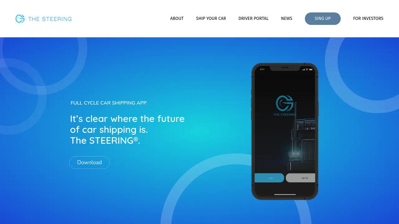 Screenshot of THE STEERING®