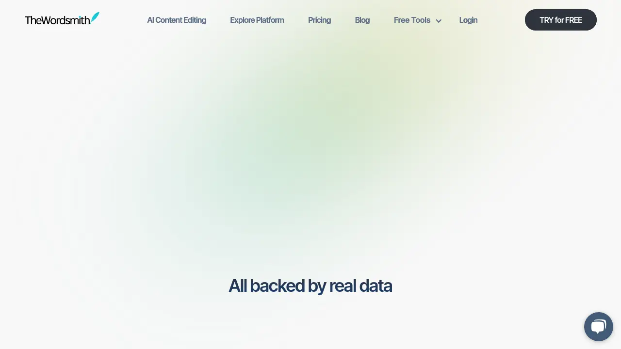 Screenshot of TheWordsmith.ai
