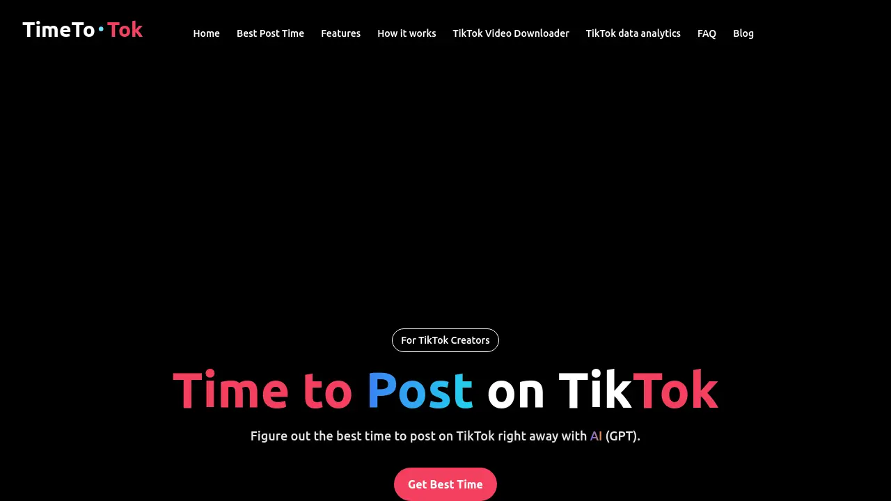 Screenshot of TimeToTok