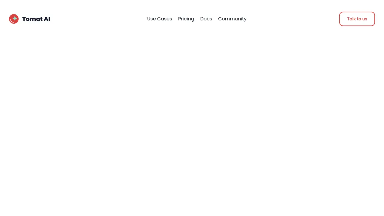 Screenshot of Tomat AI