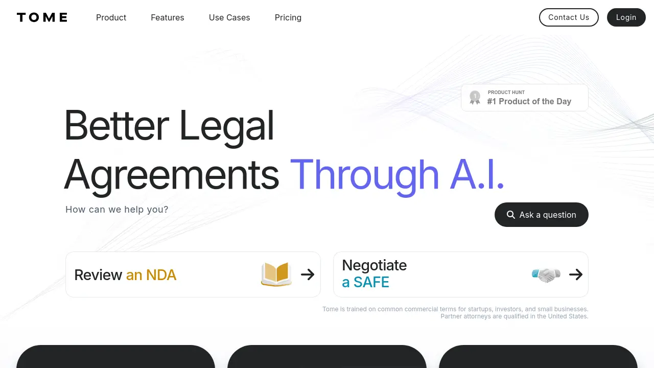 Screenshot of Tome Law