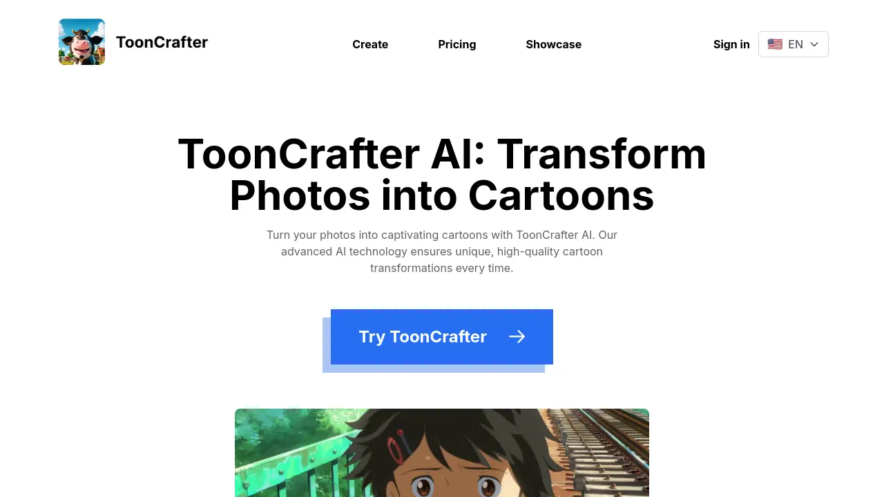 Screenshot of ToonCrafter AI