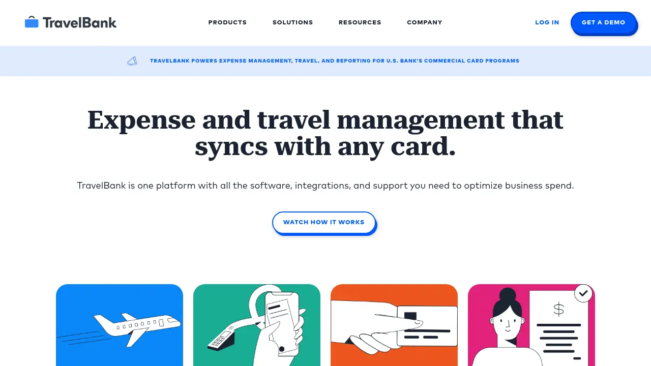 Screenshot of TravelBank