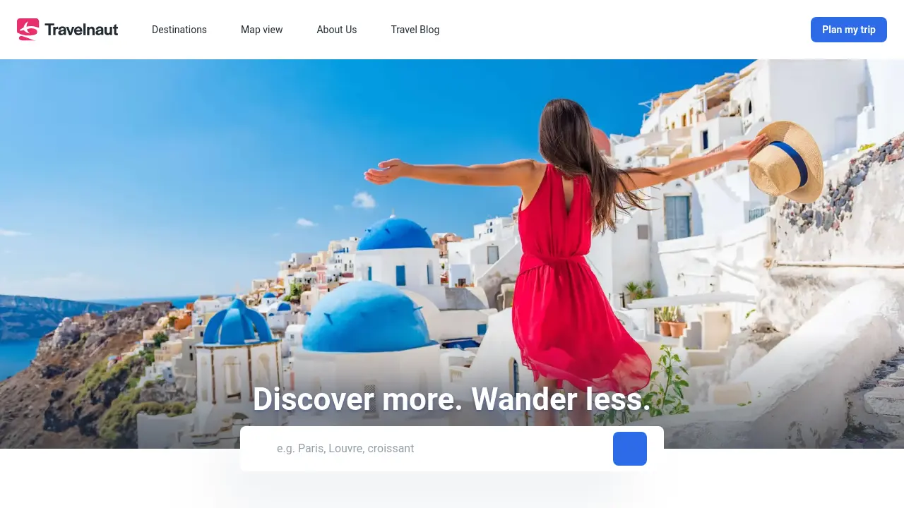 Screenshot of Travelnaut