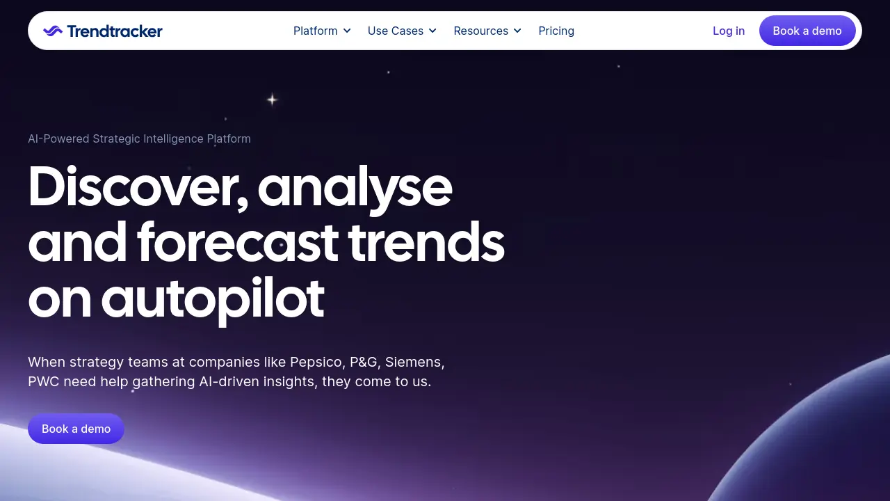 Screenshot of Trendtracker