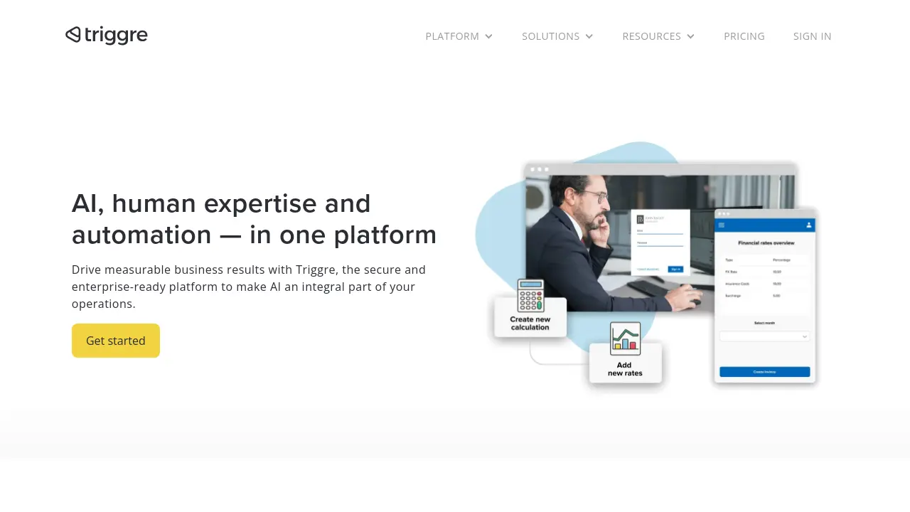 Screenshot of Triggre