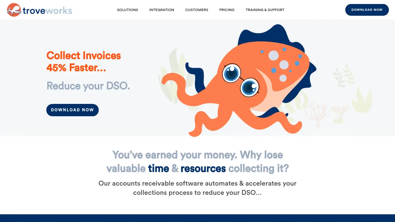 Screenshot of TroveWorks