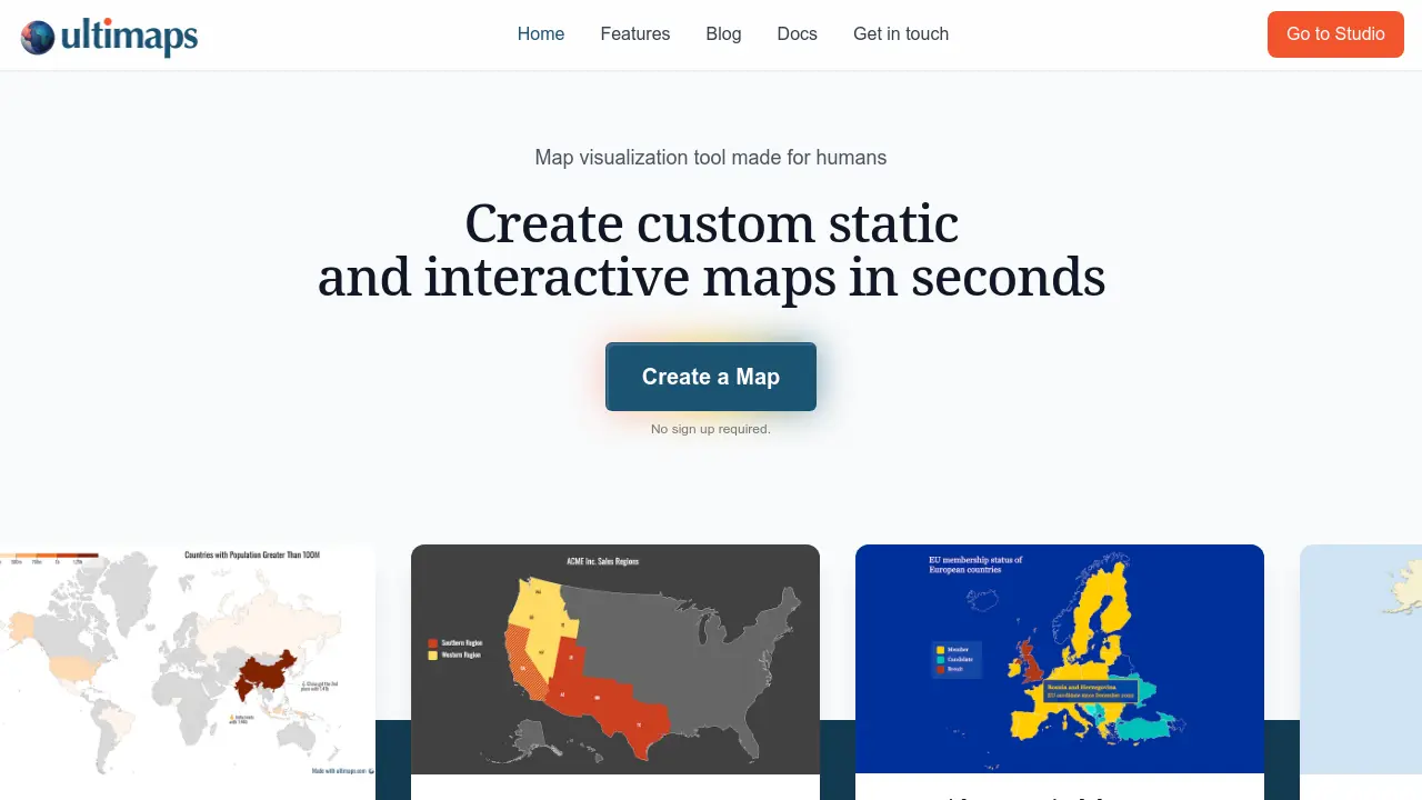 Screenshot of Ultimaps