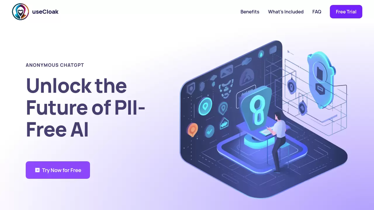 Screenshot of useCloak