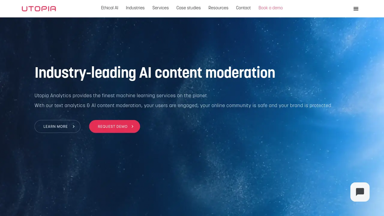 Screenshot of Utopia AI Moderator