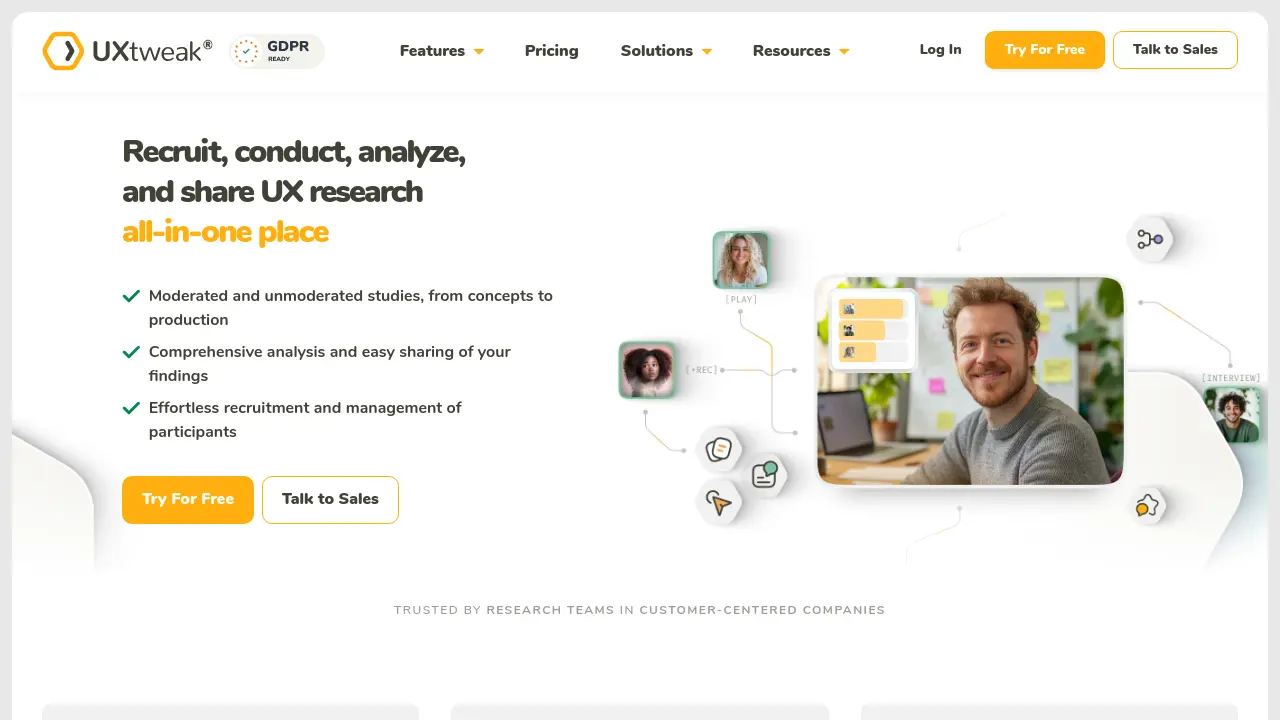 Screenshot of UXtweak