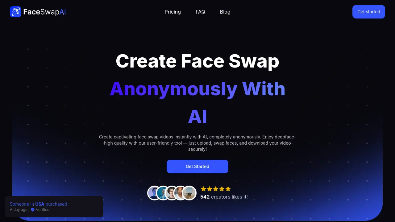 Screenshot of Video Face Swap AI