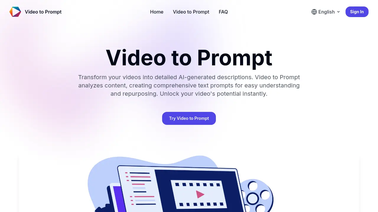Screenshot of Video to Prompt
