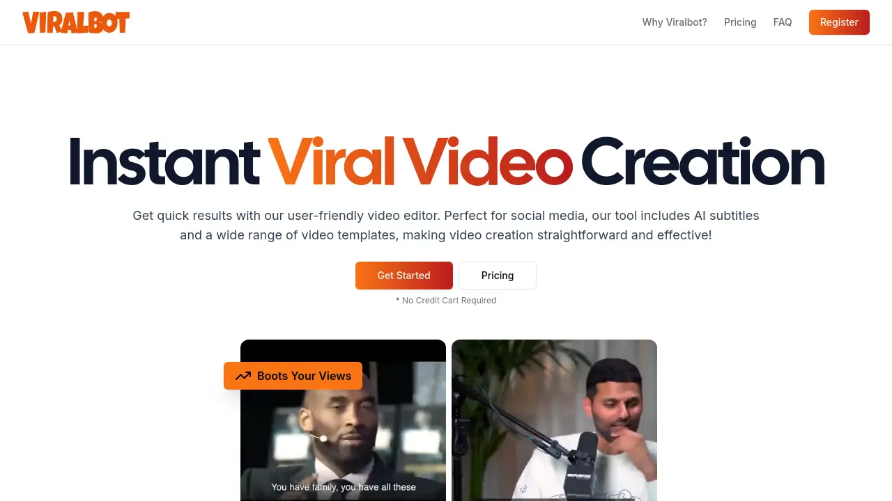 Screenshot of Viralbot