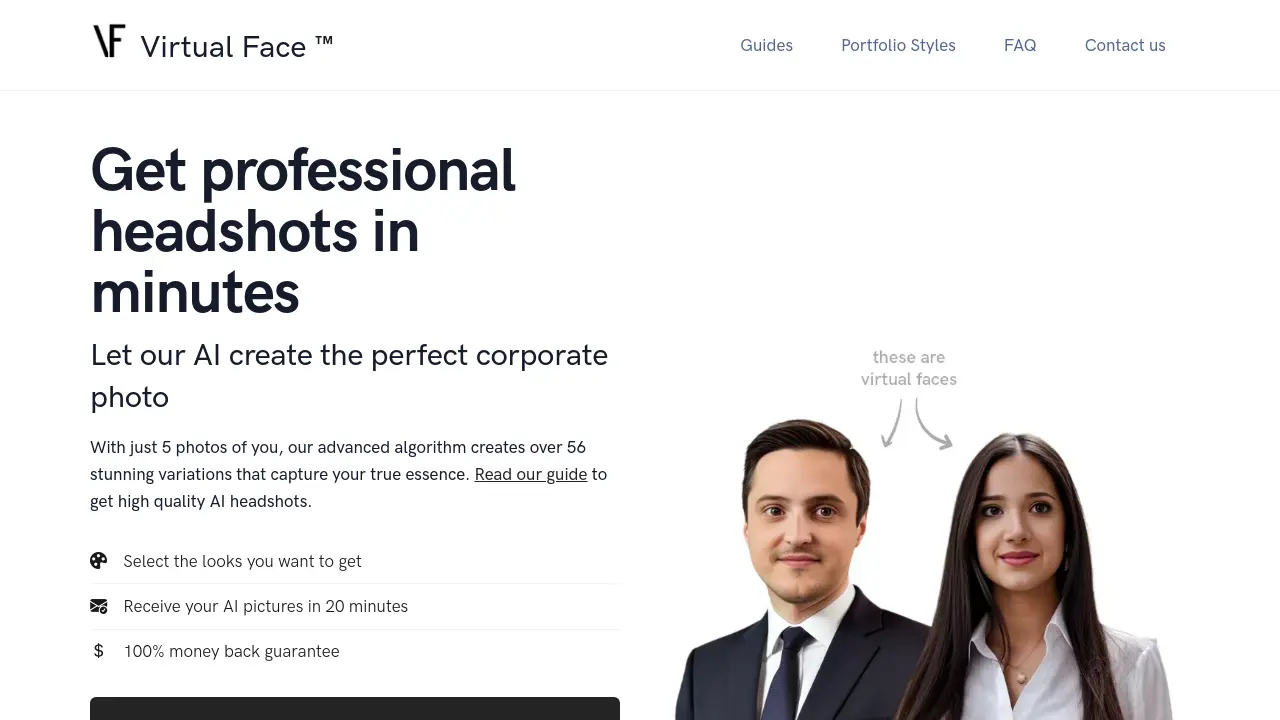 Screenshot of Virtual Face ™