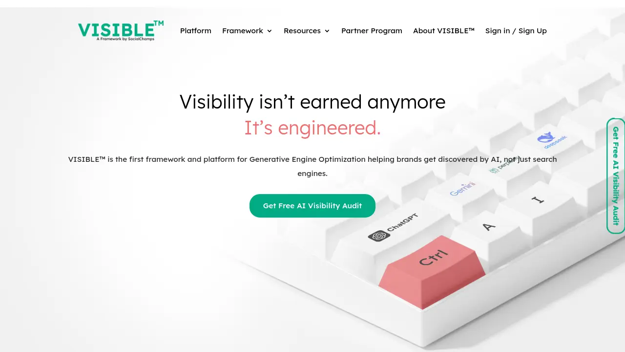 Screenshot of VISIBLE™