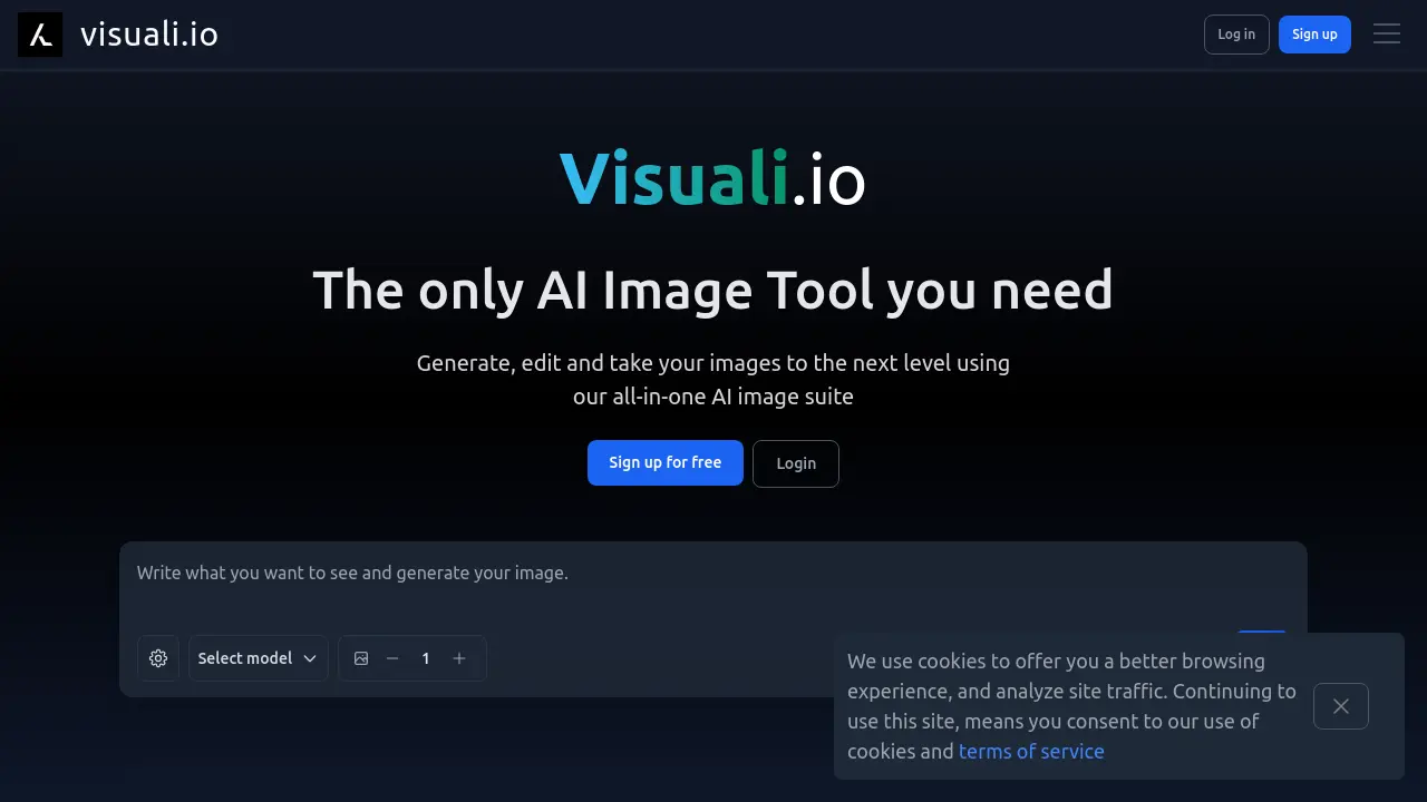 Screenshot of Visuali.io