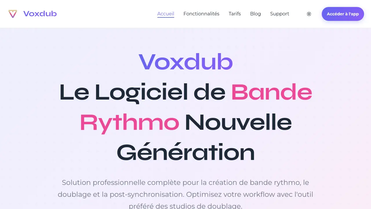 Screenshot of Voxdub