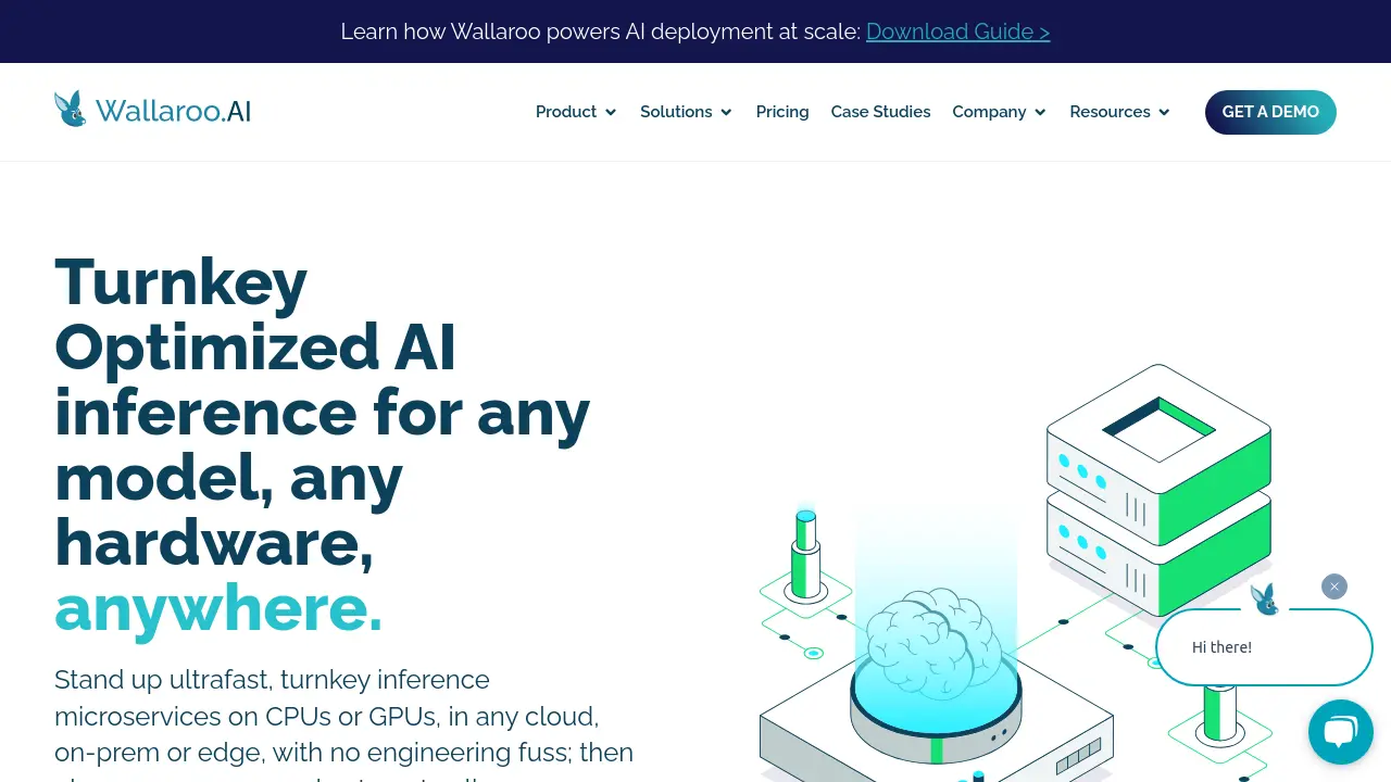 Screenshot of Wallaroo.AI
