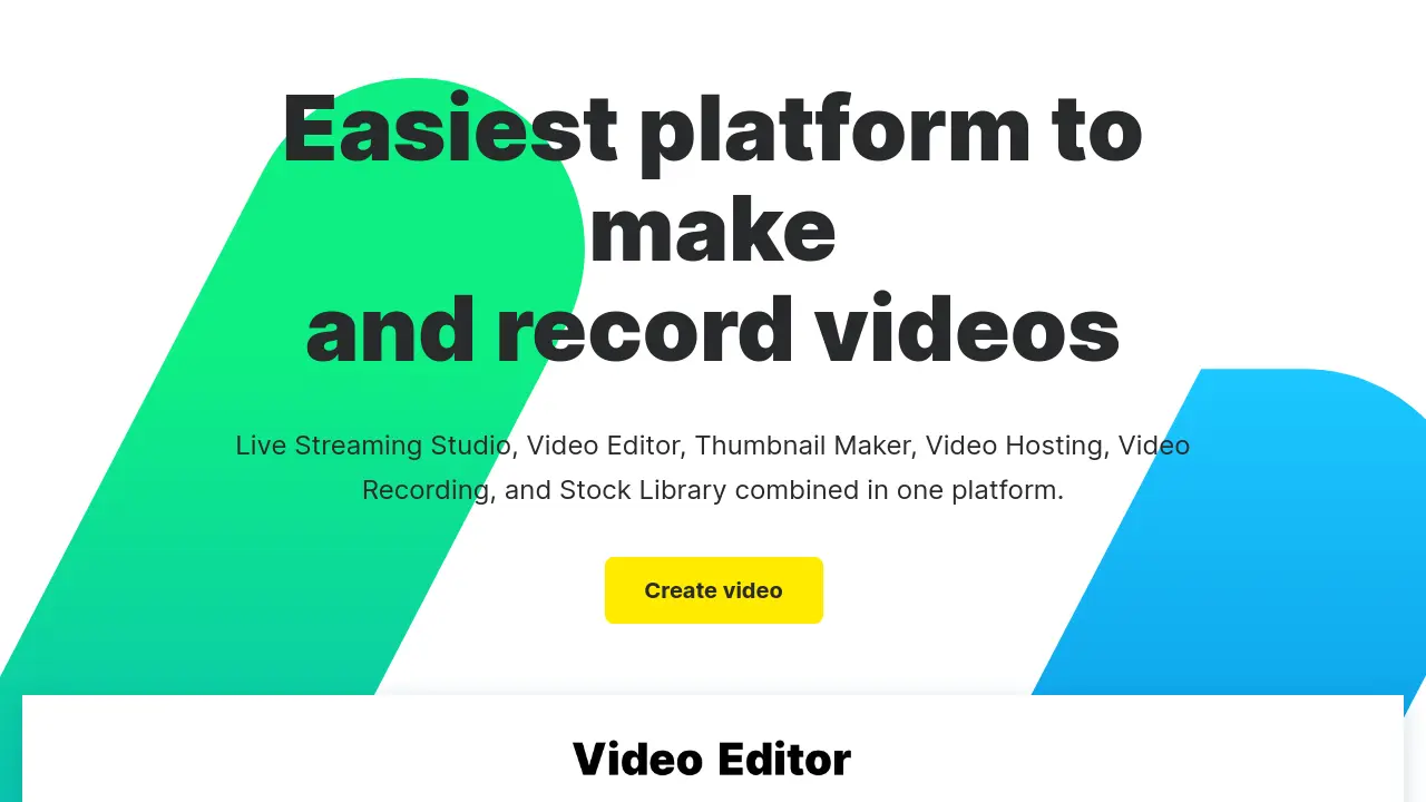Screenshot of Wave.video