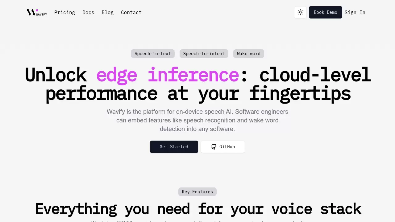 Screenshot of Wavify