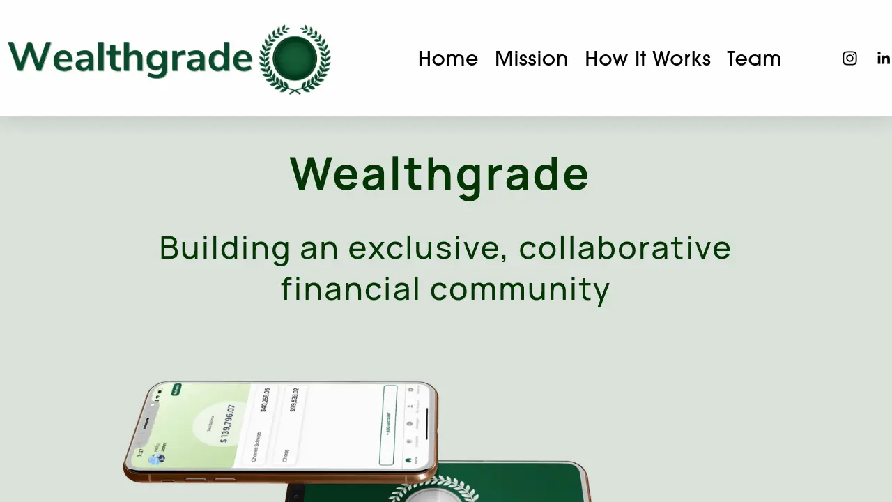 Screenshot of Wealthgrade