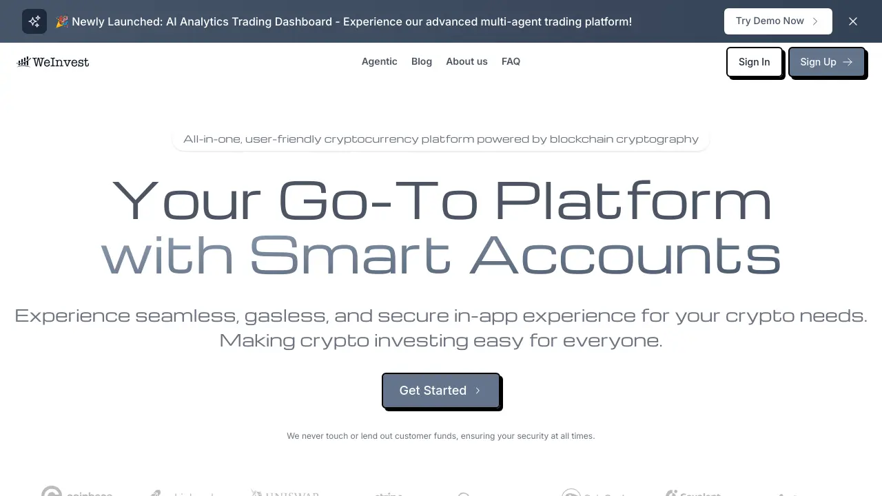 Screenshot of WeInvest