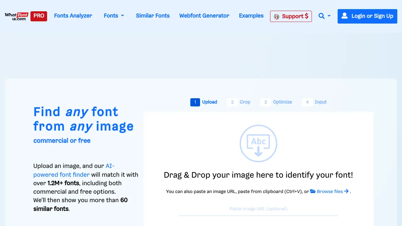 Screenshot of What Font Is