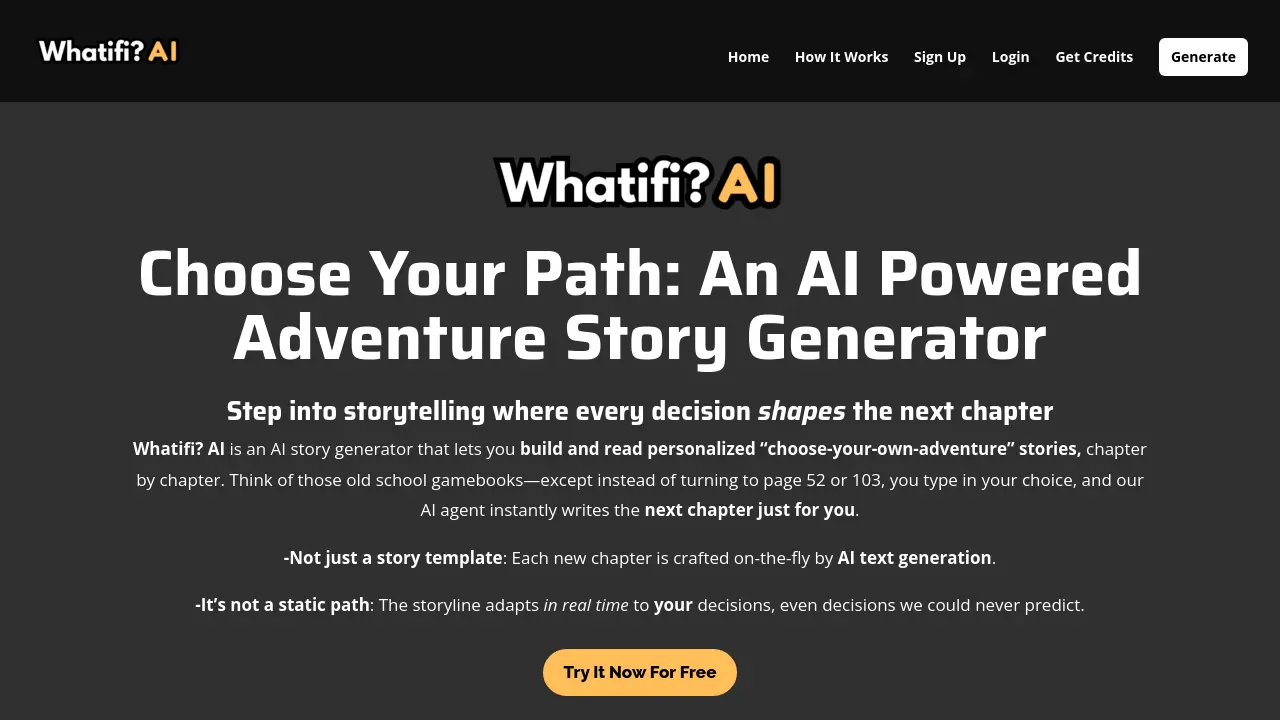 Screenshot of Whatifi? AI