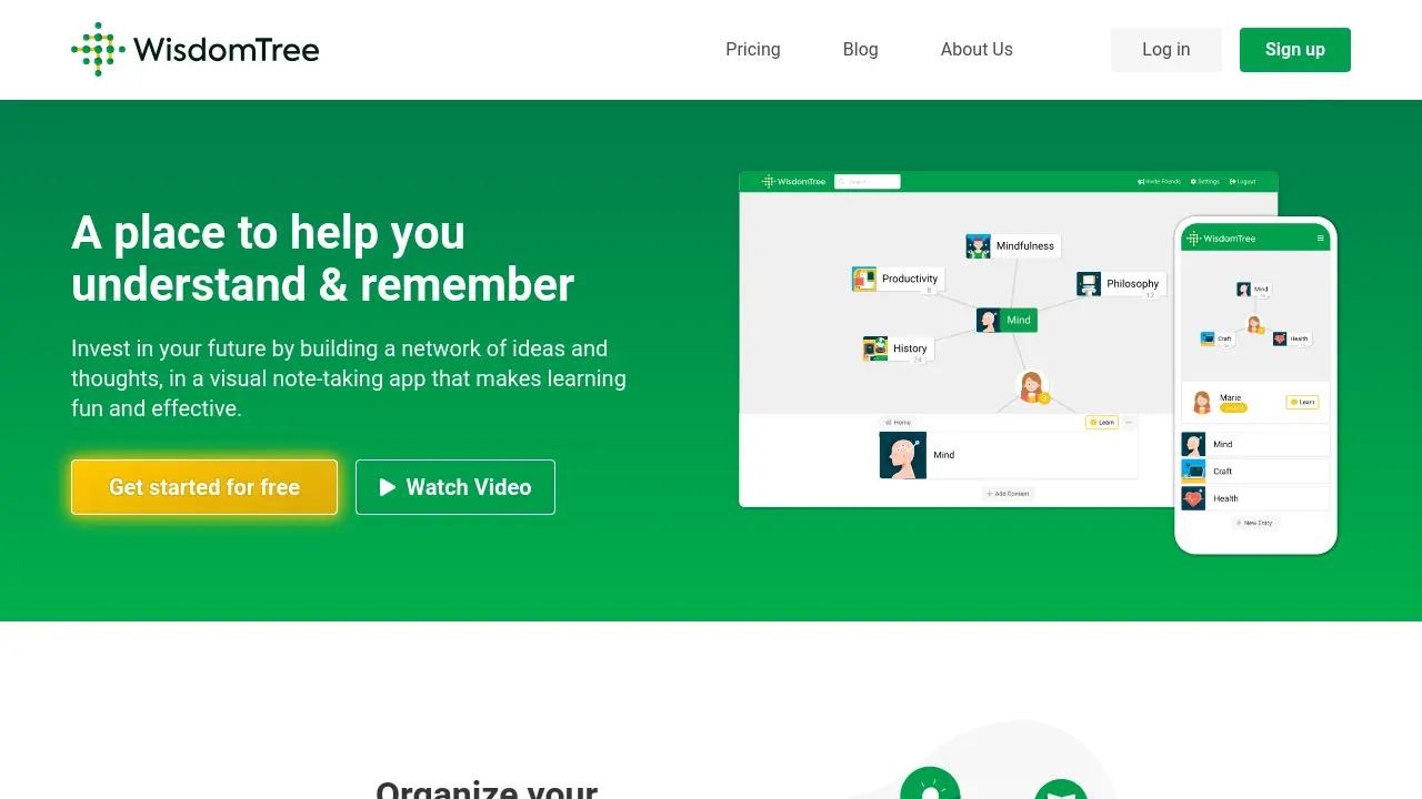 Screenshot of WisdomTree