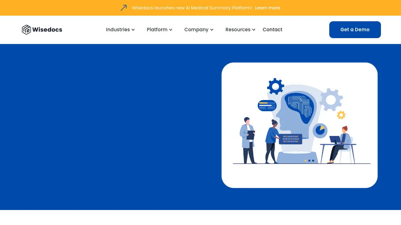 Screenshot of Wisedocs