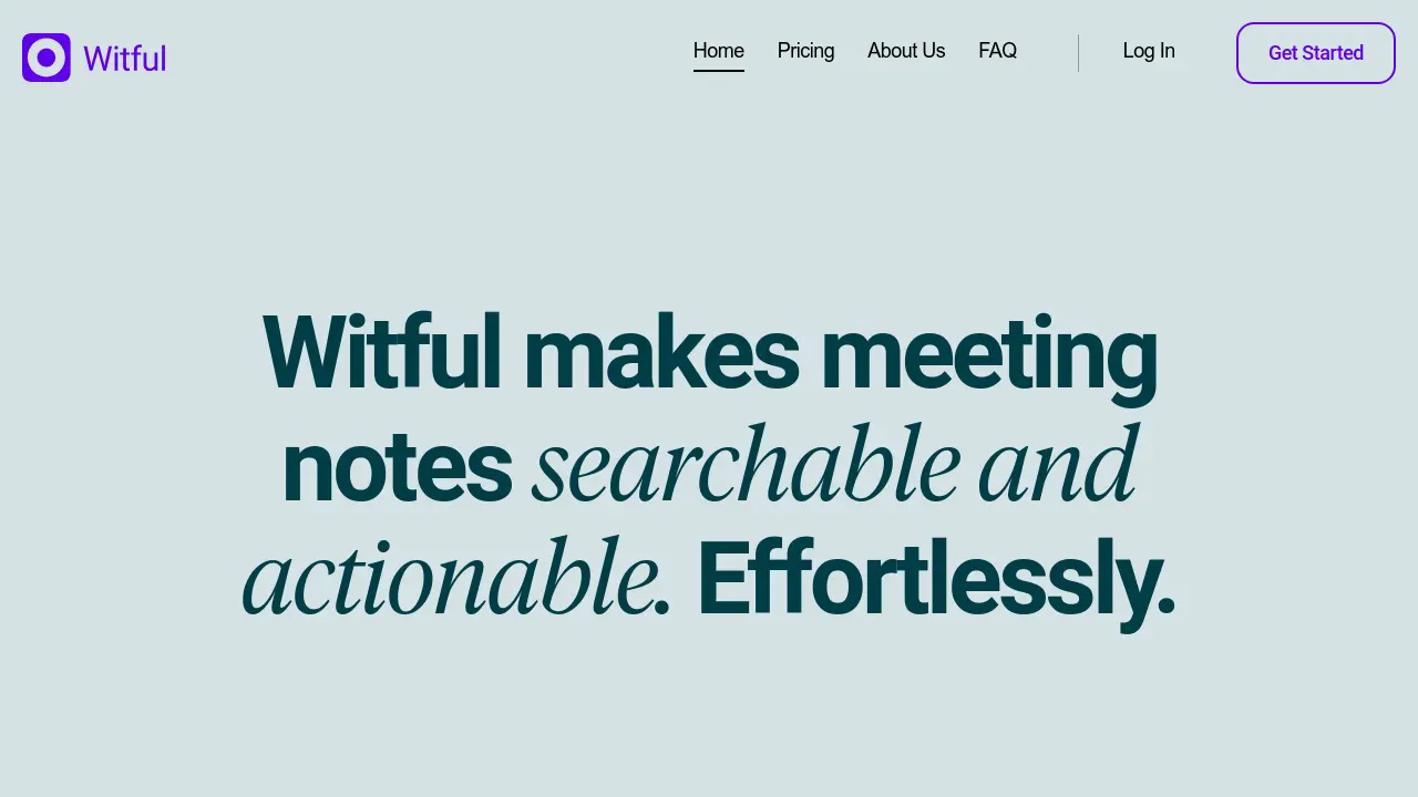Screenshot of Witful