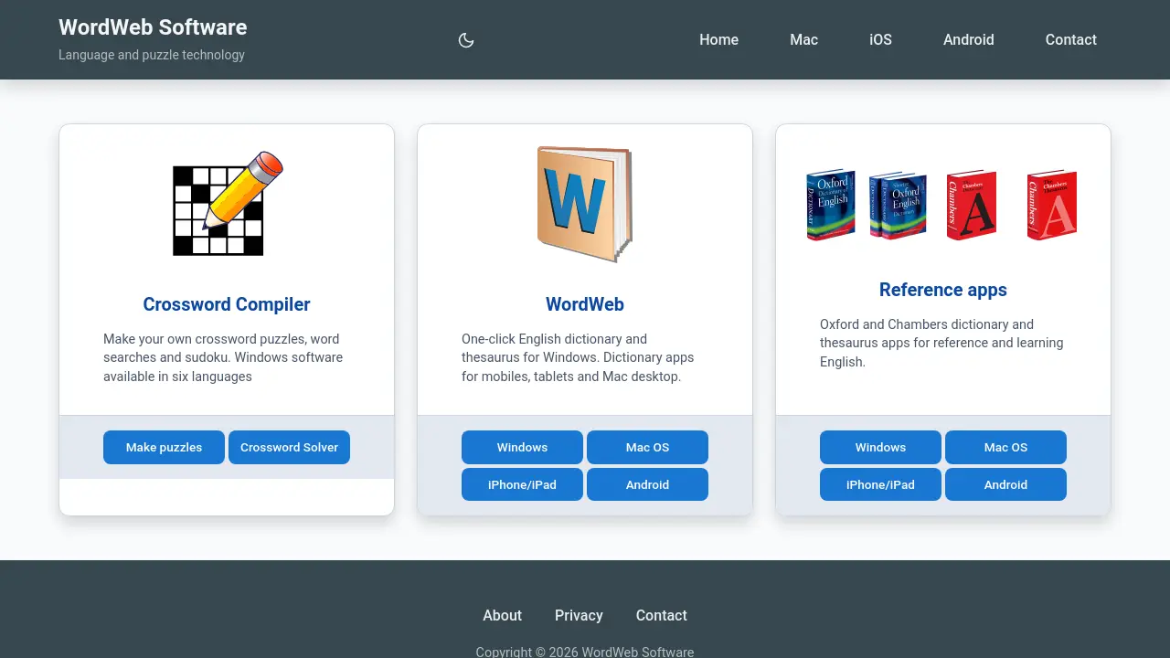 Screenshot of WordWeb Software