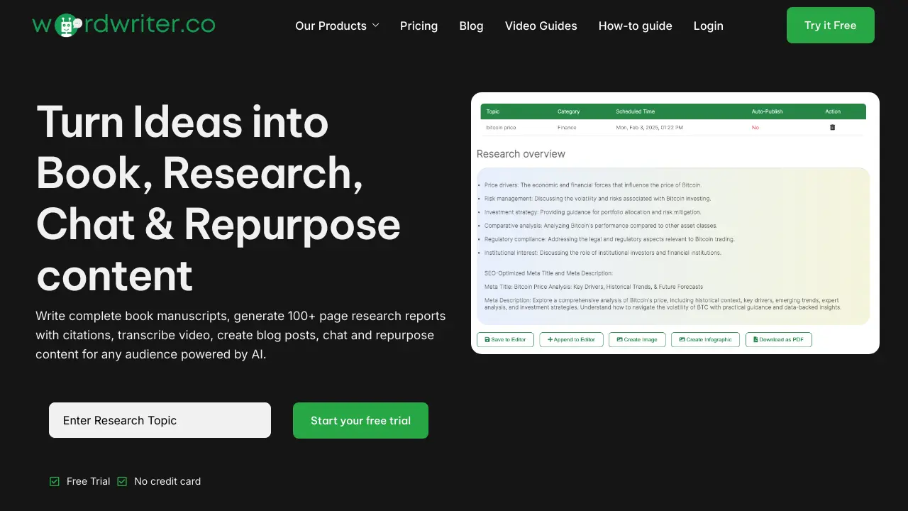 Screenshot of WordWriter
